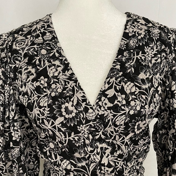 Olivaceous floral Party Cottagecore mini dress Cowgirls Office Coquette Western - Picture 5 of 7